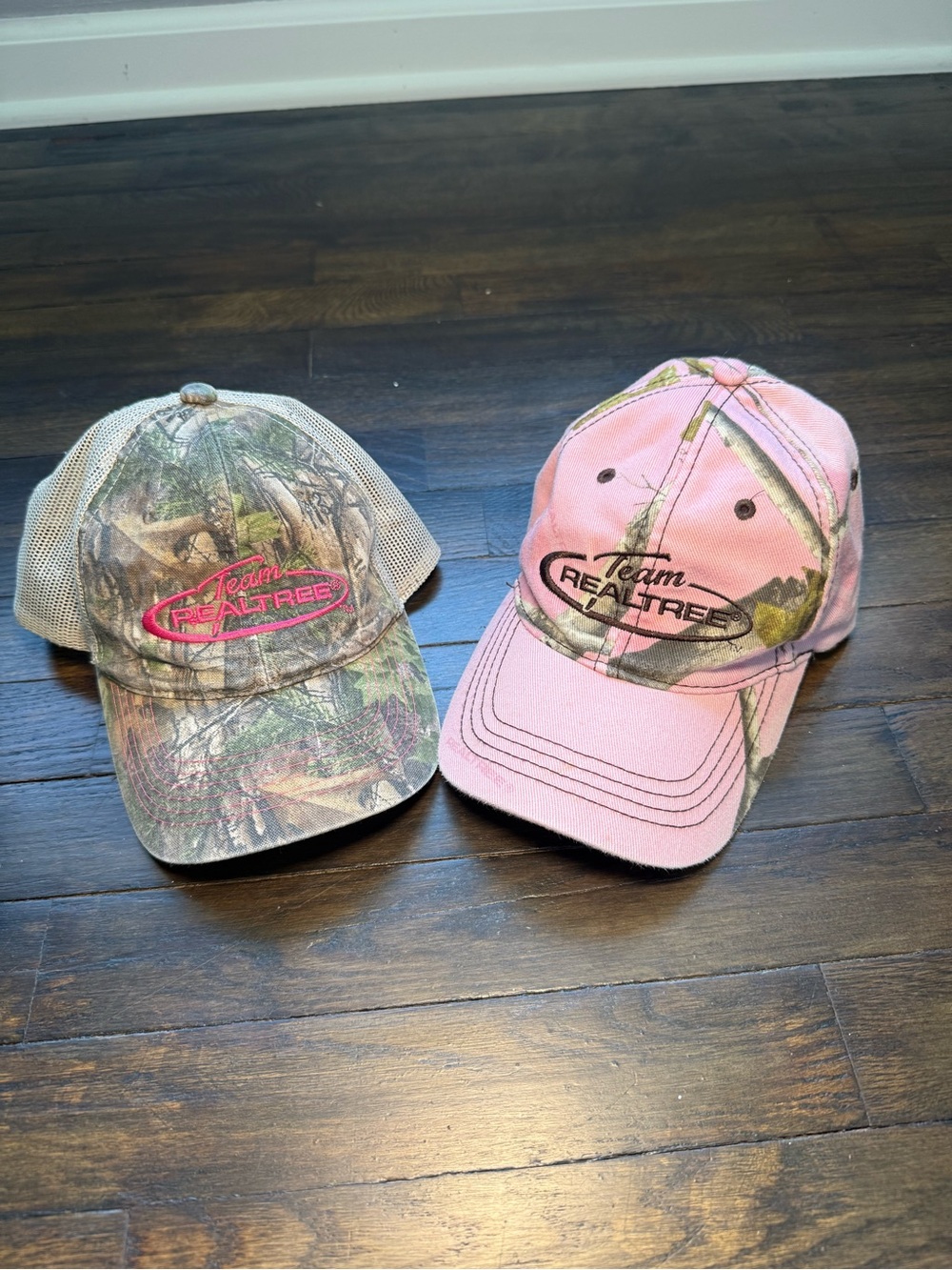 Team RealTree Women Pink & Camo Baseball Hat Bundle of 2